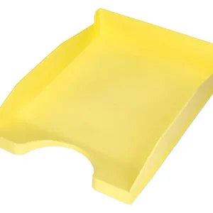 Bandeja Sobremesa Plastico Q-Connect Amarillo Pastel Opaco 240X70X340Mm Ãltima VersiÃ³n