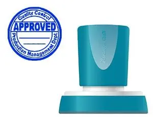 Solo Hoy Sello X'stamper Quix Personalizable Color Azul Redondo Diametro 38 mm Q-53