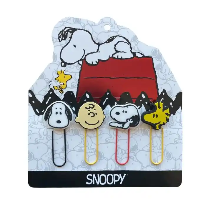 Precio EconÃ³mico Clips Mooving Snoopy Fun Paper Set de 4 ud Modelos Surtidos