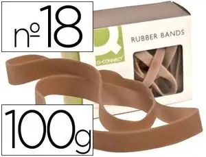 Bandas Elasticas Q-Connect 100 Gr 180X16 NÂº 18 Oferta Flash