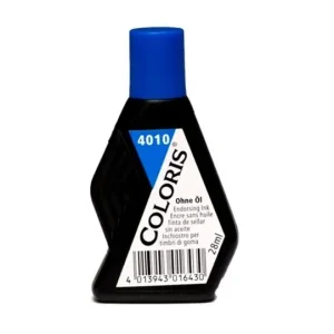 Tinta Tampon 28 Ml Colors 4010 Azul Disponible Ahora