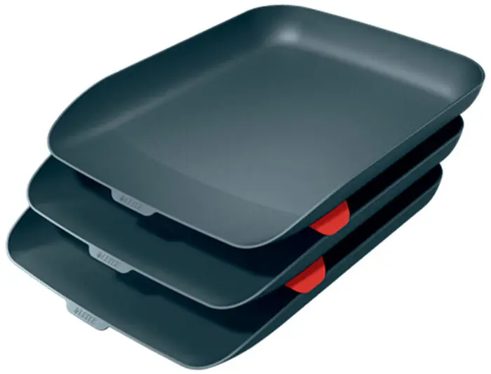 Disponible Ahora Bandeja Sobremesa Plastico Leitz Cosy Set de 3 Unidades Gris