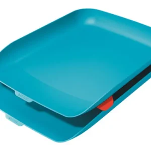 Bandeja Sobremesa Plastico Leitz Cosy Set de 2 Unidades Azul Disponible Ahora