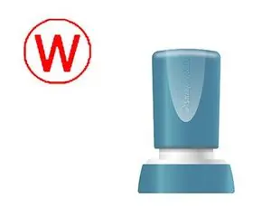 Sello X'stamper Quix Personalizable Color Rojo Redondo Diametro 20 mm Q-34 Profesional