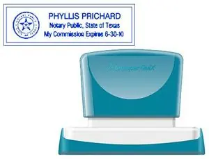 Sello X'stamper Quix Personalizable Color Azul Medidas 22X69 mm Q-18 Precio De Oferta