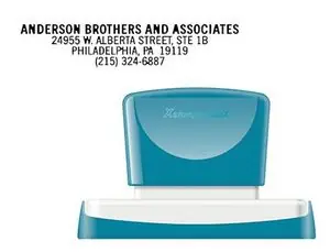 De Moda Sello X'stamper Quix Personalizable Color Negro Medidas 16X83 mm Q-26