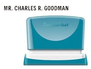 Sello X'stamper Quix Personalizable Color Negro Medidas 4X60 mm Q-05 PromociÃ³n