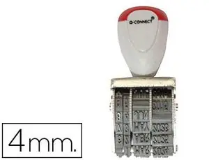 Nueva Colección Fechador Q-Connect con Banda Incluido Dia-Mes-Año 4Mm