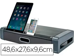 Precio Rebajado Soporte Q-Connect Deluxe para Monitor con Cajon 48,6 X 27,6 X 9,6 cm