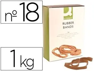Bandas Elasticas Q-Connect 1000 Gr 180 X 1,6Mm X16 mm N 18 MÃ¡s Vendido