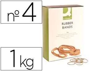 Gomillas Elasticas Q-Connect 1000 Gr Numero 4 40 X 2 mm Popular