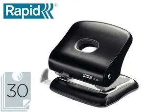 Taladrador Rapid Fc30 Plastico Color Negro Capacidad 30 Hojas Nueva ColecciÃ³n