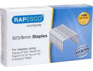 Grapas Rapesco Galvanizada 923/8 Caja de 1000 Unidades Mejor Calidad