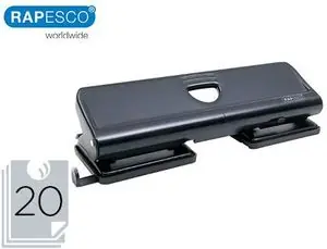 Mayoreo Taladrador Rapesco 720 Metal Negro 4 Taladros Capacidad 20 Hojas
