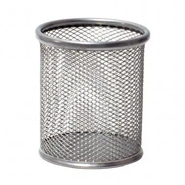 Venta Final Cubilete Portalapices Plus Office 185 Rejilla Plateado