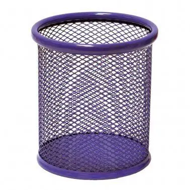 A Buen Precio Cubilete Portalapices Plus Office 185 Rejilla Violeta