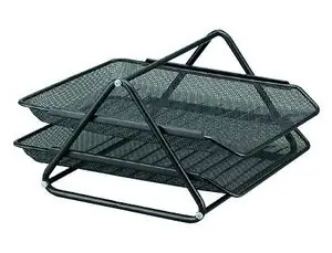 Mejor Precio Bandeja Sobremesa Metalica Q-Connect Rejilla Gxa100 Negra2 Bandejas Movibles -300X185X350 mm