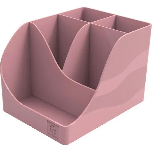 Barato Organizador de Sobremesa Plastico Reciclado Exacompta Wave Skandi Rosa Viejo 155X119X109 mm
