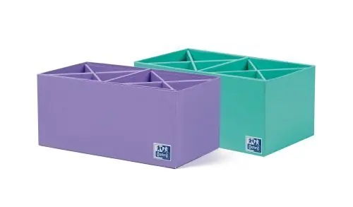 Organizador Sobremesa Oxford en Cruz 2X4 Colores Surtidos De Moda