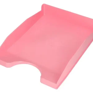 Bandeja Sobremesa Plastico Q-Connect Rosa Pastel Opaco 240X70X340Mm Directo De FÃ¡brica