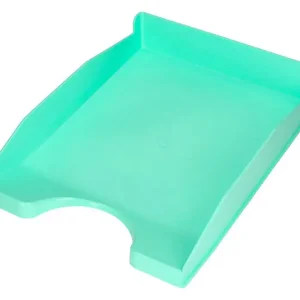 Stock Limitado Bandeja Sobremesa Plastico Q-Connect Verde Menta Opaco 240X70X340Mm