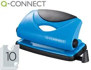 Taladrador Q-Connect Kf02153 Azul -Abertura 1 mm -Capacidad 10 Hojas Marca Reconocida