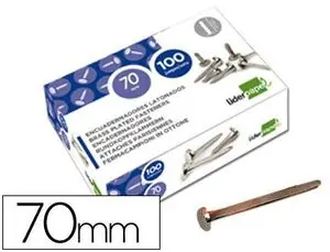Tendencia Encuadernadores Liderpapel N. 12 70 mm -Caja de 100 Niquelados