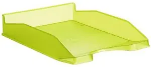 Bandeja Sobremesa Apilable Archivo 2000 Ecogreen para A4 y Folio 742 Kiwi Traslucido Auténtico