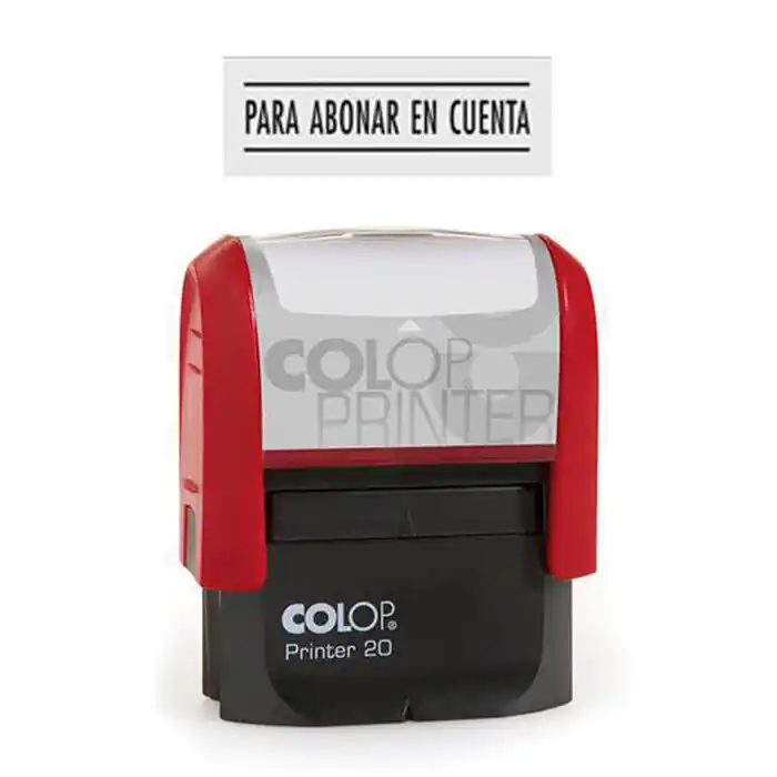 Sello AutomÃ¡tico Colop Printer 20 "para Abonar en Cuenta" Negro Bestseller