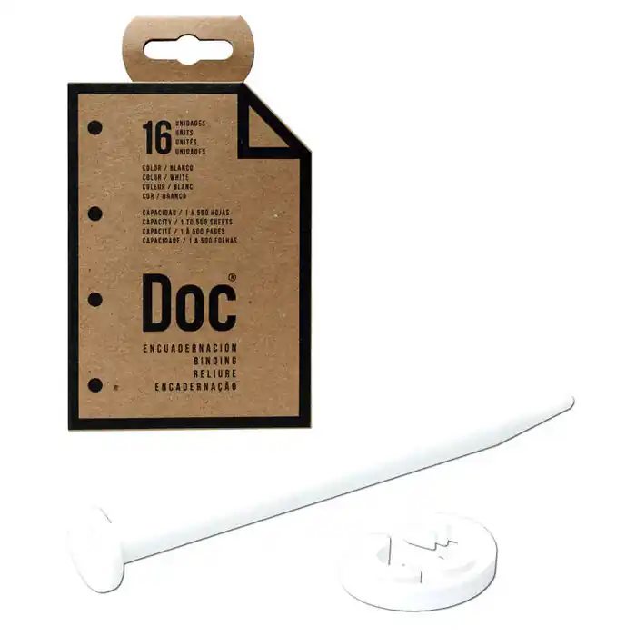Encuadernador Doc&paper Blanco /16Ud. Oferta De Temporada