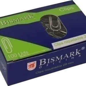 Compra Ahora Clip Bismark NÂº1,5 (28 mm. ) Niquelado Caja de 100