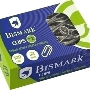 Clip Bismark Nº2 (32 mm. ) Niquelado Caja de 100 Disponible Ahora