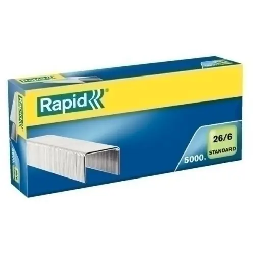 Venta Final Grapas Rapid Standard 26/6 mm. Galvanizadas Caja de 5000