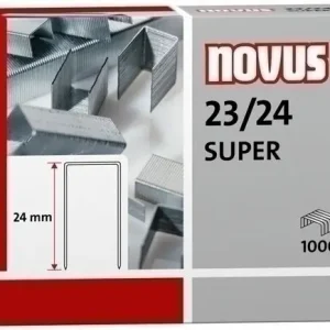 Original Grapas Novus Gruesos 23/24 Galvanizadas Caja de 1000