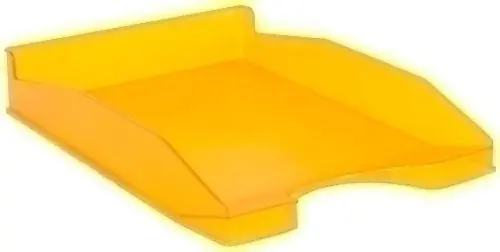 Bandeja Sobremesa Traslucida Naranja LiquidaciÃ³n