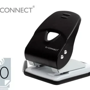 Taladrador Q-Connect Kf14221 2 Taladros Color Negro Abertura 3,5 mm Capacidad 40 Hojas Descuento