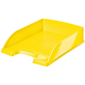Bandeja Sobremesa Plastico Leitz Wow Vertical Color Amarillo 255X70X357 mm Precio De Oferta