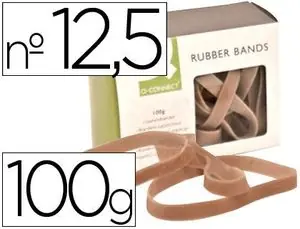 Mejor Calidad Bandas Elasticas Q-Connect 100 Gr 125X9Mm NÂº 12,5