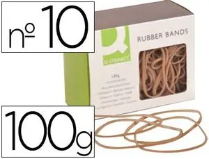 Gomas Elasticas Q-Connect 100X2 mm NÂº 10 Caja 100 Gr Original