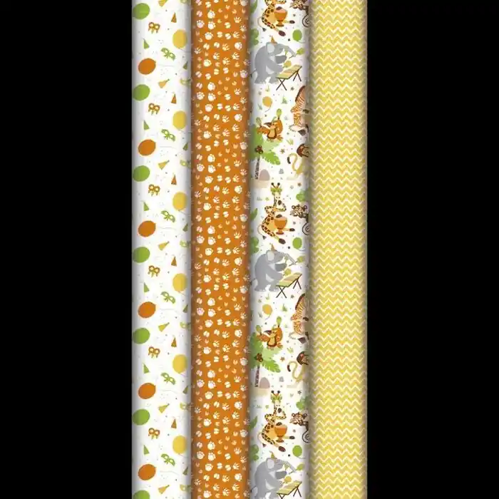 Ordena Ya Rollo Papel de Regalo Kraft 60 Gr Clairefontaine Safari Modelos Surtidos 0,7X2 M