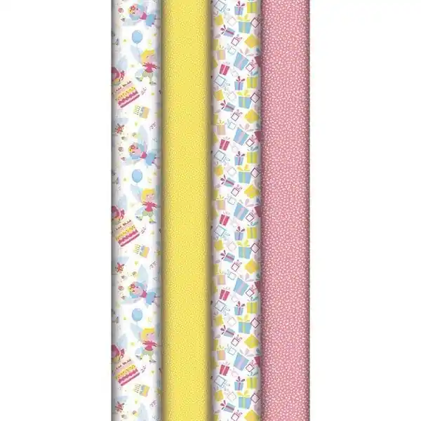 Disponible Ahora Rollo Papel Regalo Excellia 80 Gr Clairefontaine Fairy 0,7X2M Modelos Surtidos