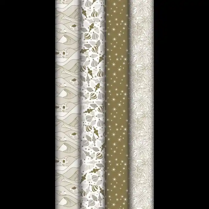 Oferta Especial Rollo Papel Regalo Excellia 80 Gr Clairefontaine Navidad Noel de Arenas 2 X 0,70 Metros Modelos Surtidos