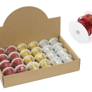 Ãltimas Unidades Bobina Cinta Metal 5M Surtida Oro/plata/rojo