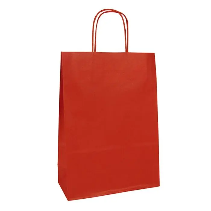 Gran Oferta Bolsa Regalo Kraft Clairefontaine Blanco / Rojo 220X100X290 mm