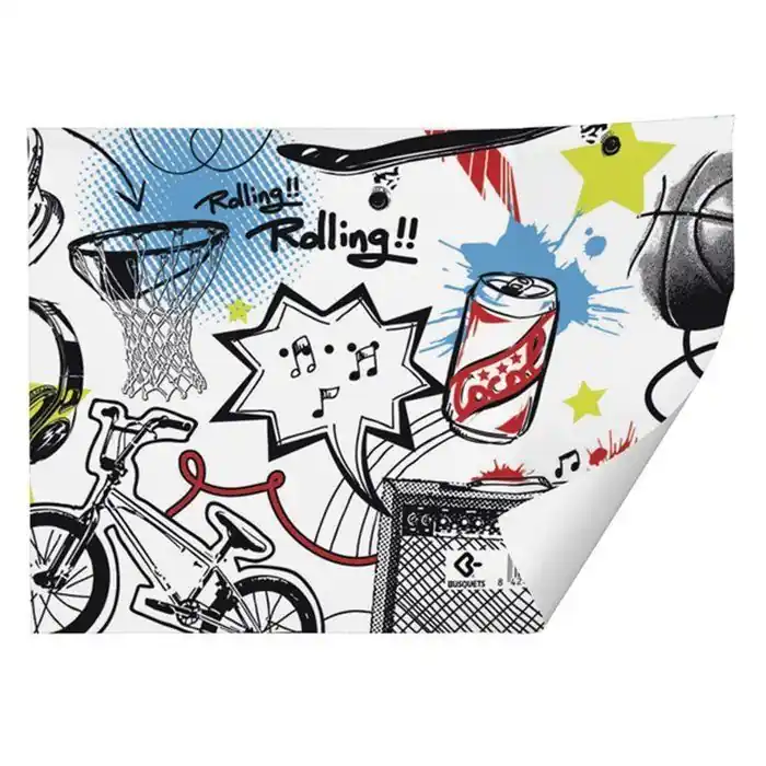 Pliego Papel de Regalo Kraft Blanco 70 X 100 cm Busquets Skate Imprescindible (Must-Have)