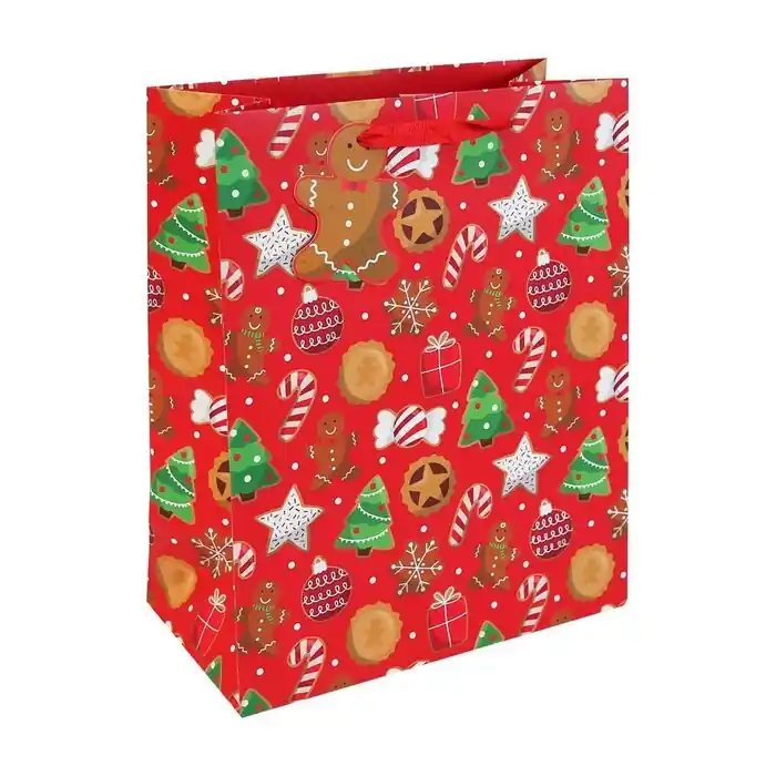 Stock Limitado Bolsa de Regalo Navidad Clairfontaine Galletas de Gengibre 26,5 X 14 X 33 cm