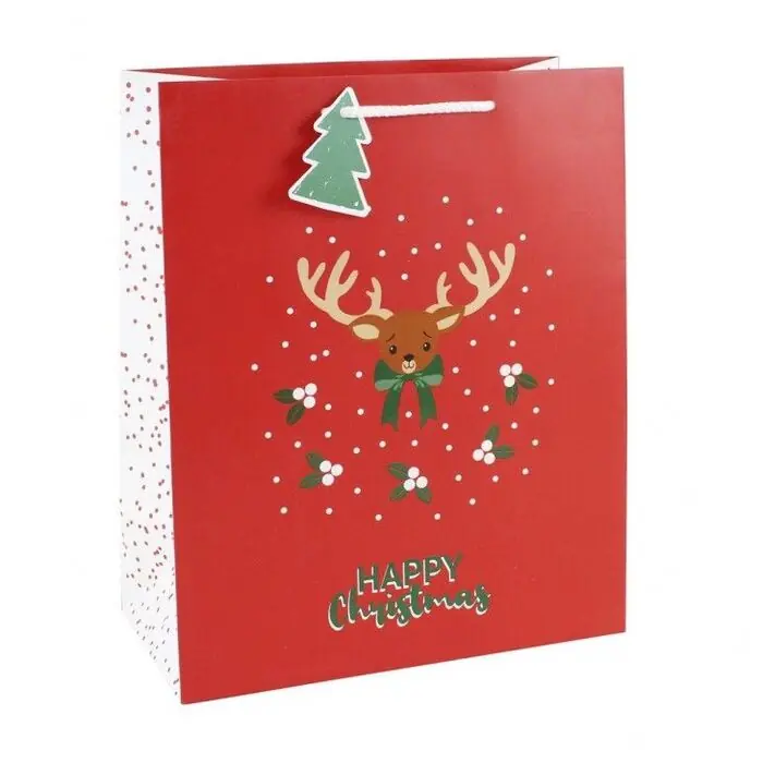 Bolsa de Regalo Navidad Copitos 26,5 X 14 X 33 cm Lujoso