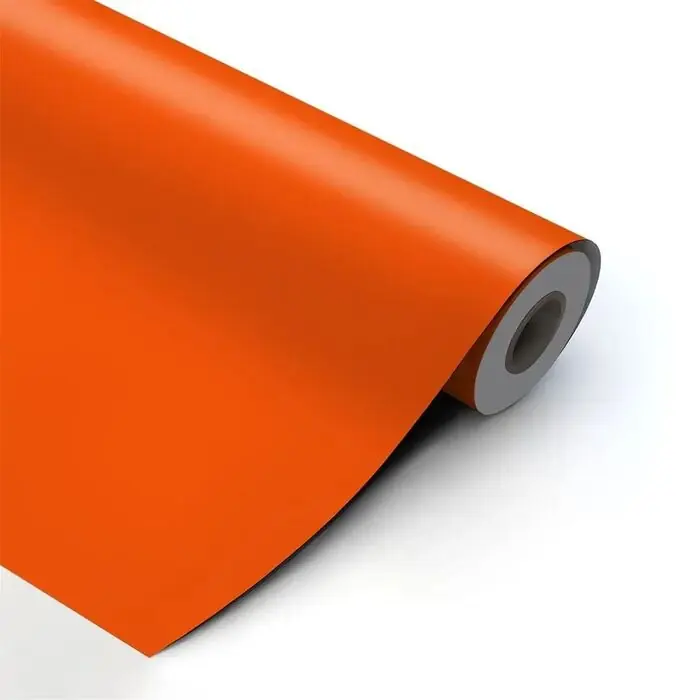 Mayoreo Bobina Papel Regalo Verjurado Liso Naranja 6,5 Kg
