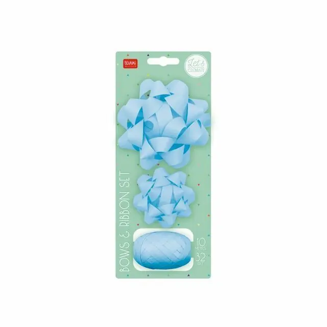 Set Bows & Ribbon Legami Azul Claro Oferta Especial