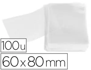 OcasiÃ³n Especial Bolsa Polipropileno Apli 60X80 mm Transparente Paquete de 100 Unidades